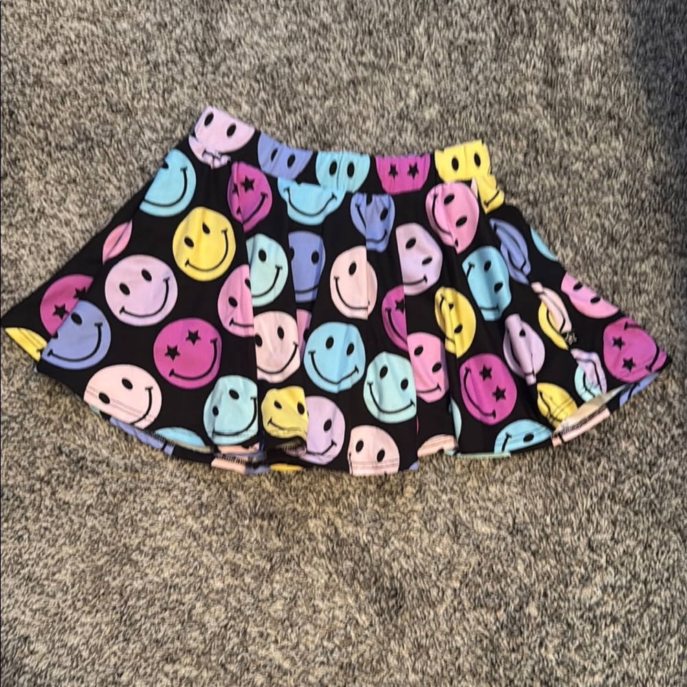 Kids Smiley Face Skort - Multicolor